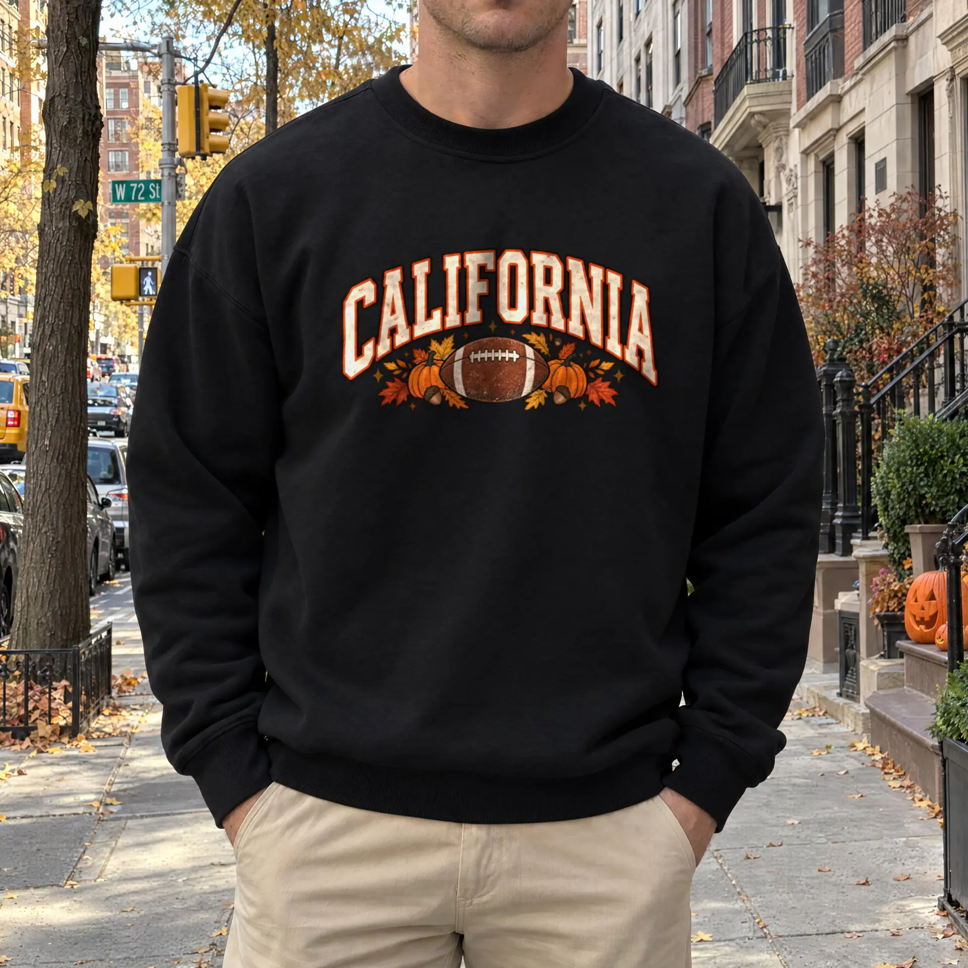 California Game Day Crewneck in black — view 3