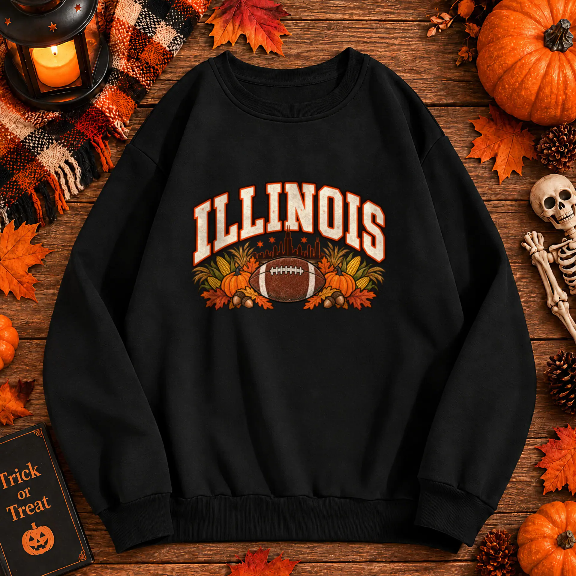 Illinois Game Day Crewneck in black — view 4