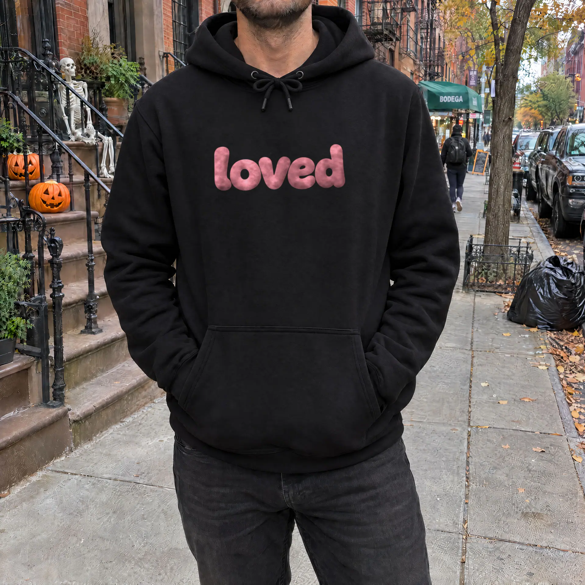 Loved Hoodie in black — view 3