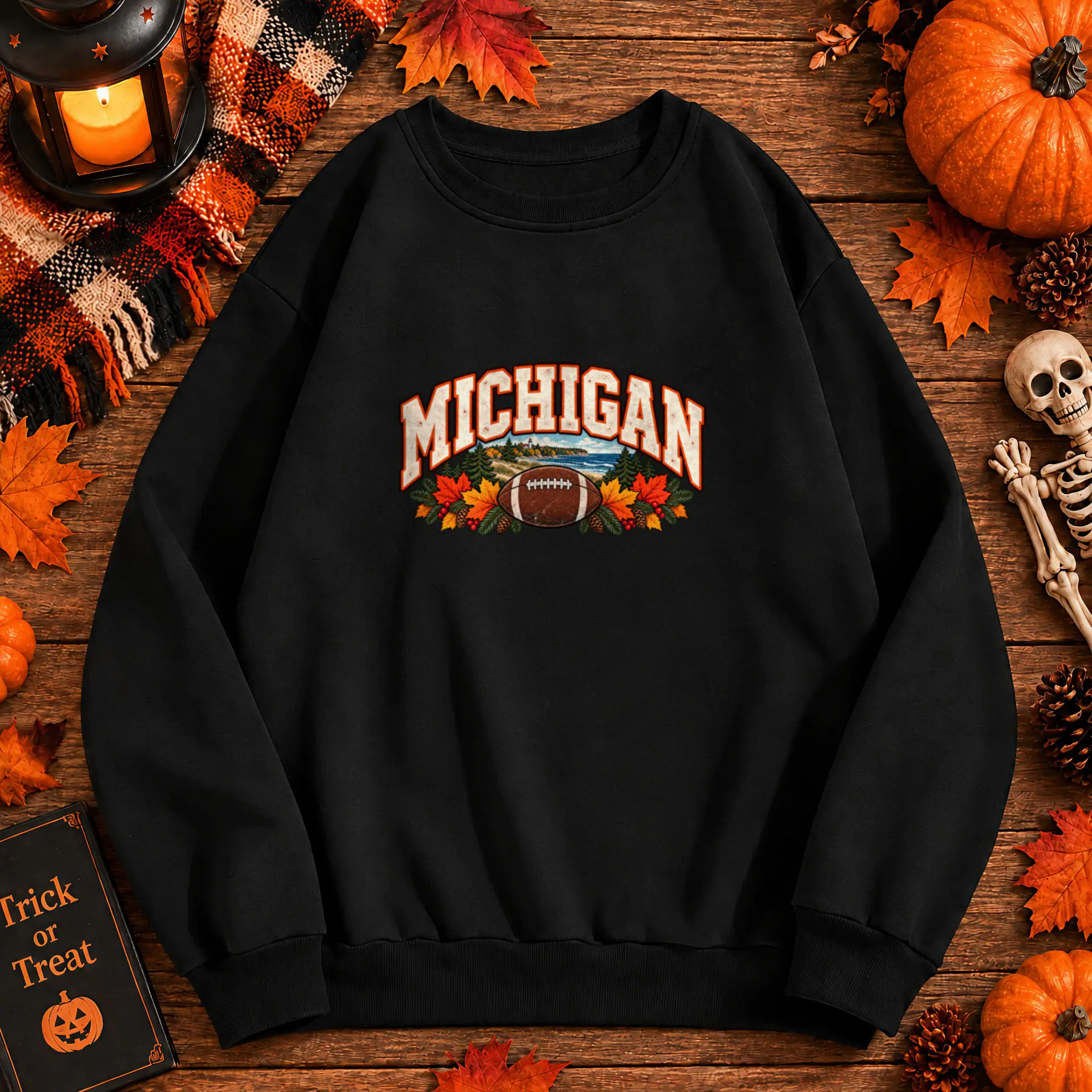 Michigan Game Day Crewneck in black — view 1
