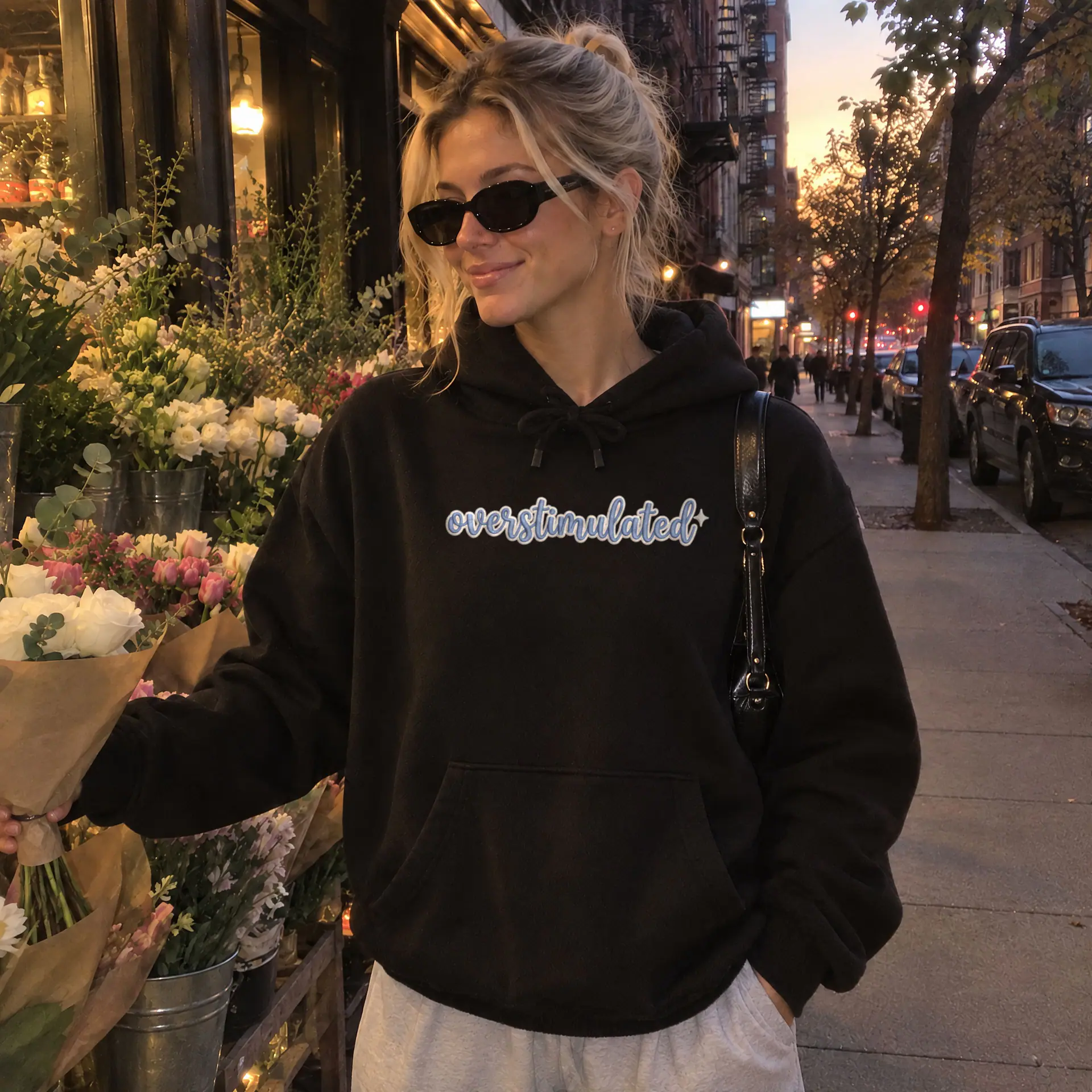 Overstimulated Hoodie in black — view 2