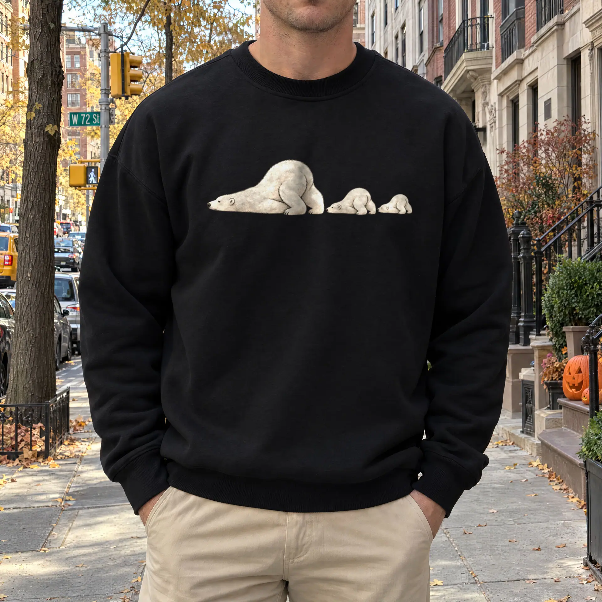 Polar Drift Crewneck in black — view 4