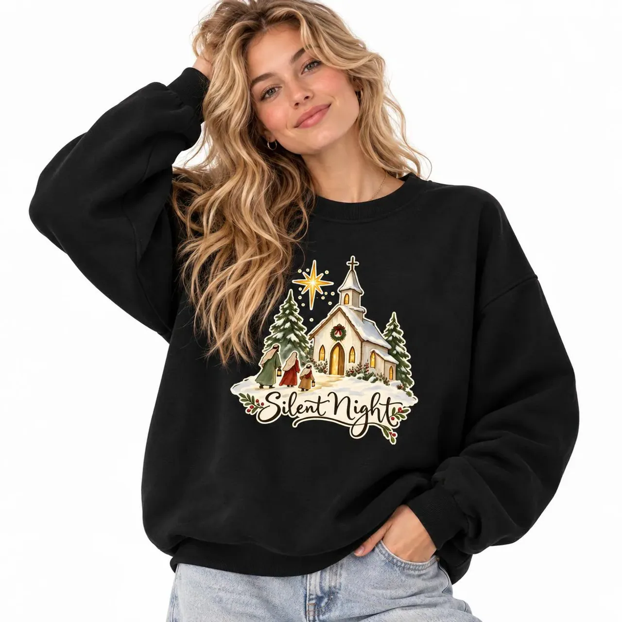 Silent Night Crewneck