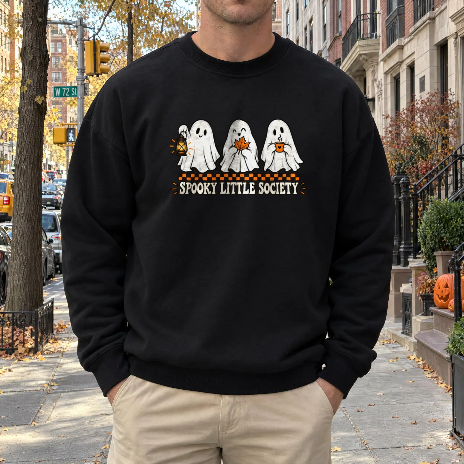 Spooky Little Society Crewneck in black — view 2
